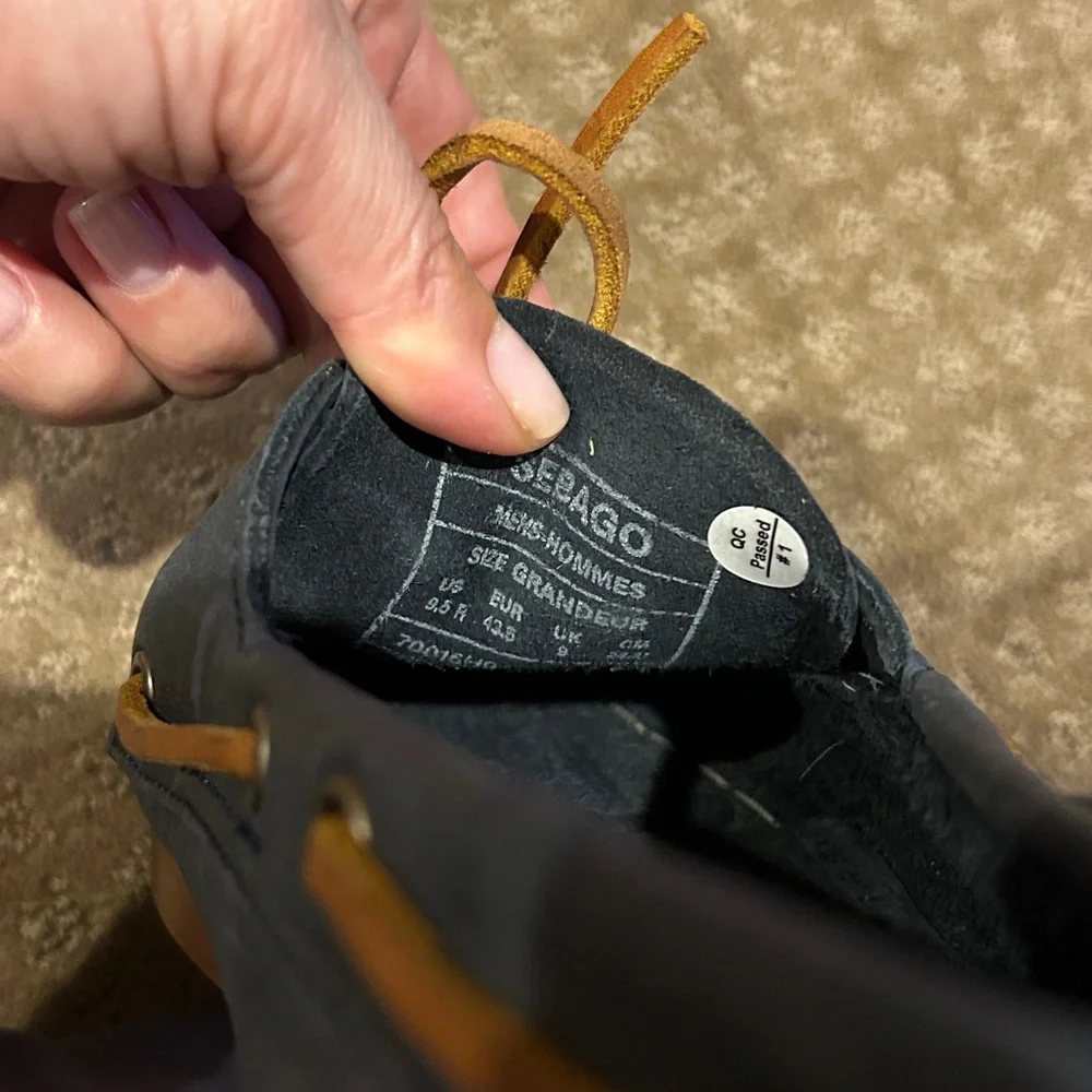 NWOT Sebago Men's “Portland” Blue Nubuck Leather Dockside’s Boat Shoes